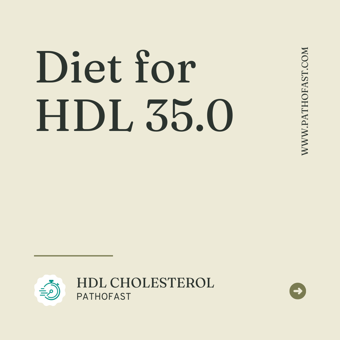 How to raise HDL Cholesterol of 35.0 Naturally?